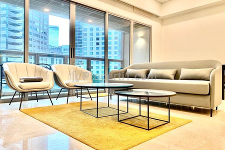 For Lease Apartment at Anandamaya Residence Tipe 2+1BR Full Modern Furnished - Prime Location in Central Jakarta