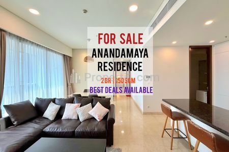Jual Cepat Termurah Apartemen Anandamaya Residence 2BR 150sqm, Unbock View, Furnished Bagus, Siap Huni, Direct Owner - Yani Lim 08174969303