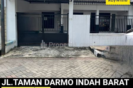 Dijual Rumah Luas di Darmo Permai - Taman Darmo Indah Barat Surabaya - Parkiran Luas Depan Lapangan Tennis - Surat SHM