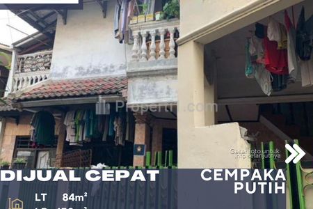 Dijual Cepat Rumah Lokasi Strategis Harga di Bawah Pasaran Cocok untuk Investasi atau Tempat Tinggal di Cempaka Putih Jakarta Pusat