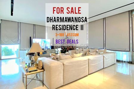 Jual Cepat Apartemen Dharmawangsa Residence II, 3+1BR 453sqm, Well Maintained, Siap Huni, Direct Owner - Yani Lim 08174969303