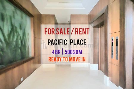 Sewa Apartemen Pacific Place Residences 4+1 BR 500sqm, Can Furnished/Unfurnished, Direct Owner 