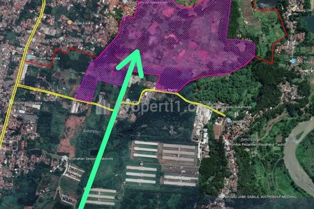 Jual Tanah Murah 8 Km Dari AEON BSD, Nego Luas 30 Hektar di Cibadak, Cisauk, Tangerang, Banten