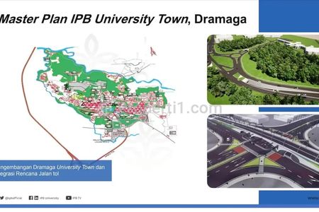 Jual atau Kerjasama Tanah 25 Hektar di Raya Dramaga, Dekat IPB Bogor, Jawa Barat
