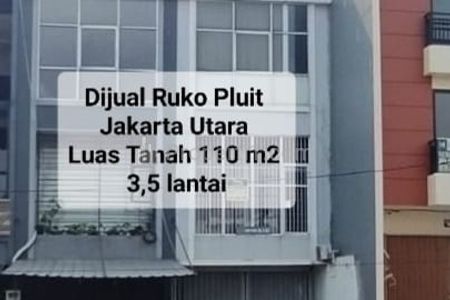 Dijual Ruko Pluit 3,5 Lantai di Jakarta Utara