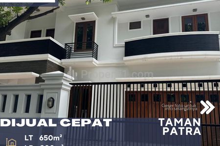 Dijual Rumah Mewah Terawat Posisi Hoek Dalam Komplek Premium Taman Patra Kuningan, Jakarta Selatan