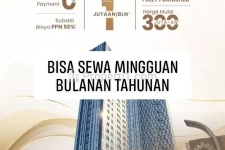Dijual Apartemen Amartha View Semarang Lingkungan Tenang Nyaman Dekat UIN Walisongo Semarang - 1 BR Furnished