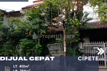 Dijual Tanah Beserta Bangunan di Zona Komersial Lokasi Strategis di Cipete Jakarta Selatan