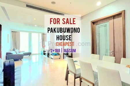 Jual Termurah Apartemen Pakubuwono House, 2BR+1Study Room 165sqm, Fully Furnished, Well Maintained Unit - Yani Lim 08174969303