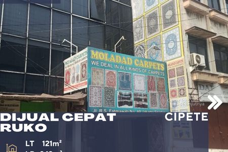 Dijual Ruko SHM Lokasi Sangat Strategis Samping Jl. Raya Fatmawati, Cipete, Jakarta Selatan