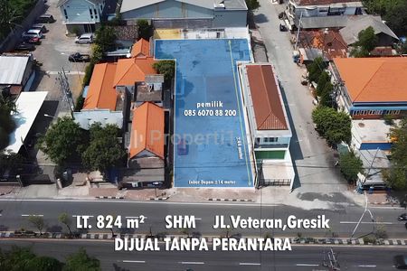 Dijual Tanah Gresik Kota JL.Veteran - Tanpa Perantara