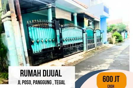 Rumah Dijual di Jalan Poso, Panggung, Tegal