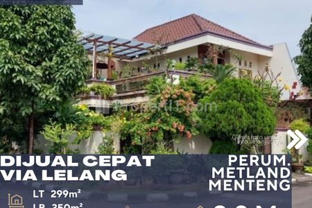 Dijual Rumah Via Lelang di Perum. Metland Menteng Cakung Jakarta Timur