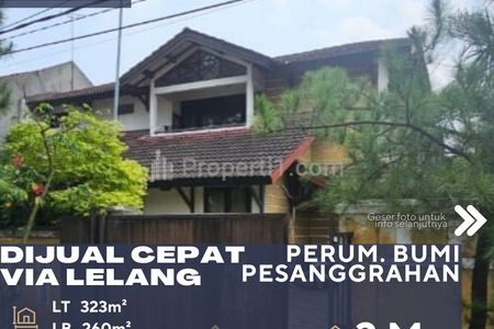 Dijual Rumah Via Lelang di Perumahan Bumi Pesanggrahan Jakarta Selatan