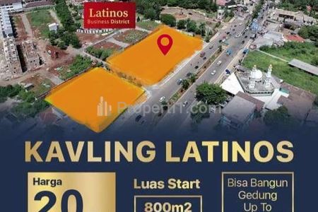Jual Tanah Kavling Komersial Latinos di Jln Raya Rawa Buntu, BSD City