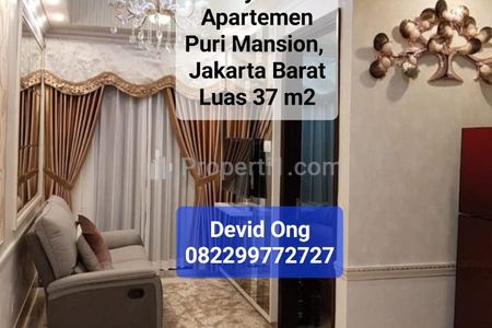 Dijual Apartemen Puri Mansion Luas Bangunan 37 m2, Jakarta Barat