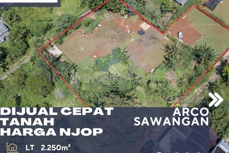 Dijual Murah Tanah Dalam Komplek Strategis Harga NJOP di Komplek Arco Sawangan Bojongsari Depok