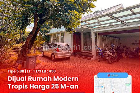 Jual Rumah Mewah Modern Tropical di Pejaten Jakarta Selatan