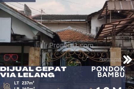 Dijual Rumah Via Lelang di Pondok Bambu Jakarta Timur
