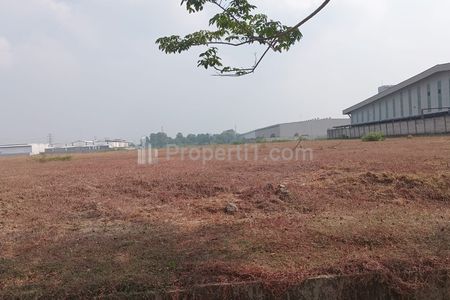 Jual Tanah HGB Nego Luas 10 Hektar, Zona Industri dan Pabrik, Sudah Ada Pembuangan Air di Kawasan Industri Modern Cikande, Serang, Banten