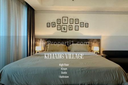 Sewa Apartemen Kemang Village Studio Full Furnished dan Terkoneksi dengan Lippo Mall Kemang