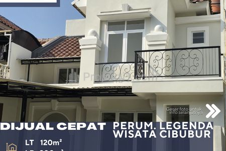 Dijual Rumah Cluster Siap Huni di Perum. Legenda Wisata Cibubur Bogor