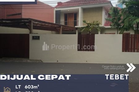 Dijual Rumah Prime Area Lokasi Strategis Harga di Bawah Pasaran di Tebet Jakarta Selatan