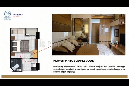 Jual Apartemen di Amartha View Semarang Lingkungan Tenang Kota Semarang - 1 BR Unfurnished