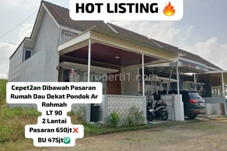 Dijual Rumah di Dau Malang, 2 Lantai