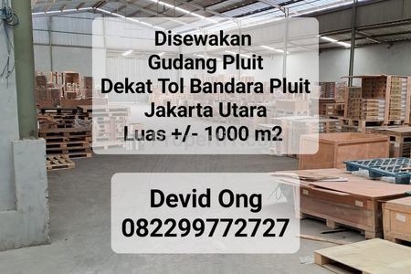 Disewakan Gudang Pluit Dekat Tol Bandara Pluit, Jakarta Utara