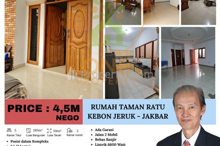 Dijual Rumah Bagus di Taman Ratu - Jakarta Barat