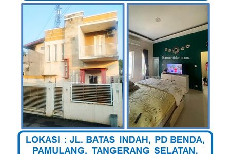 Jual Cepat Rumah Bagus 2 Lantai di Jl. Batas Indah, Pondok Benda, Pamulang, Tangerang Selatan.