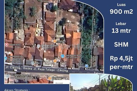 Dijual Tanah Strategis di Jalan Talaga Majalengka Jawa Barat