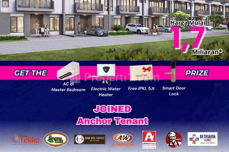 Jual  Rumah 2 Lantai Modern dengan Fasilitas Mewah di Paramount Petals Tangerang dengan Akses Tol Lansgung