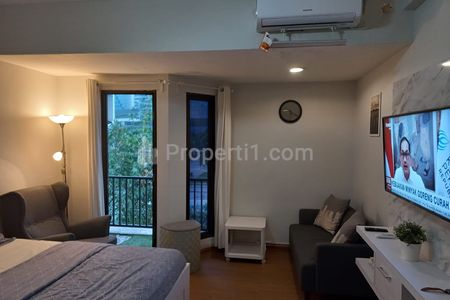 Rent Apartment Tamansari Sudirman Big Studio, Lower Level Above Lobby Tower A 3rd Floor, View WTC Sudirman
