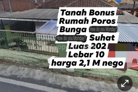 Dijual Rumah Hitung Tanah Bunga-bunga Suhat Malang