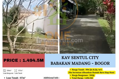 Dijual Tanah Kavling dan Terima Jasa Bangun di Sentul City, Babakan Madang - Bogor