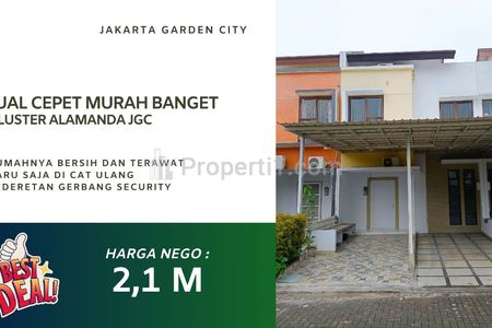 Rumah Dijual Cepat Cluster Alamanda Jakarta Garden City, Jakarta Timur