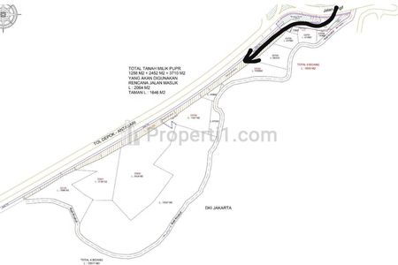 Jual Murah Tanah SHM Luas 2,4 Hektar, Akses Kontainer di Arteri Tol Brigif, Depok, Jawa Barat