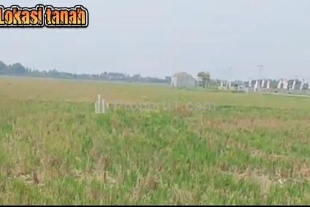 Dijual Tanah untuk Perumahan atau Gudang Pinggir Jalan Kali CBL dan Dekat Gerbang Tol Gabus Tambun Utara, Bekasi
