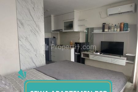 Sewa Apartemen Harian di Tangerang Selatan TreePark BSD - Studio Furnished
