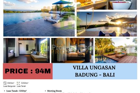 Dijual Villa di Ungasan, Badung - Bali