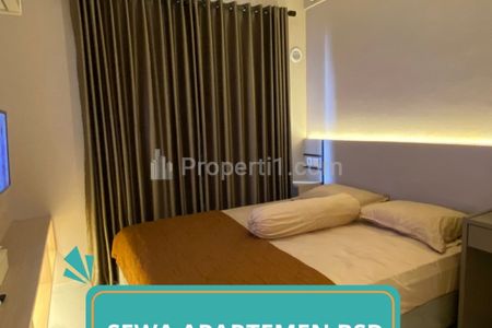  Disewakan Harian Apartemen TreePark BSD - Studio Furnished