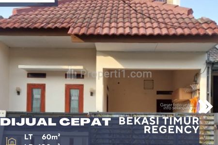 Dijual Murah Rumah 2 Lantai Dalam Perumahan Bekasi Timur Regency
