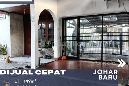 Dijual Rumah Siap Huni di Johar Baru Jakarta Pusat