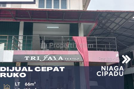 Jual Ruko 3 Lantai di Ruko Niaga Cipadu Larangan Tangerang