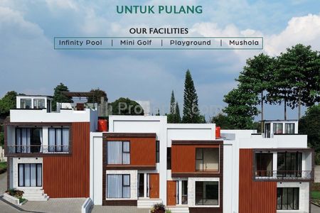 Jual Rumah Villa Modern Bisa Disewakan di Kolonel Masturi Cisarua Lembang Bandung