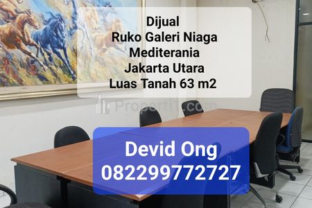 Jual Ruko Galeri Niaga Mediterania 4 Lantai PIK Jakarta Utara