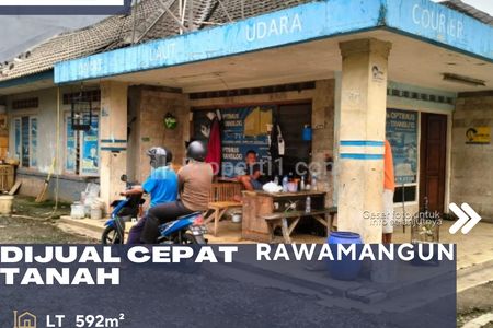 Dijual Tanah Serta Bangunan Lokasi Strategis Posisi Hoek di Rawamangun