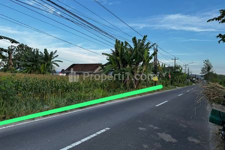 Jual Tanah Strategis Istimewa Dua Muka Depan dan Belakang, Lokasi di Jalan Manisrenggo, Kawasan Hotel dan Caffe Prambanan Klaten Jawa Tengah